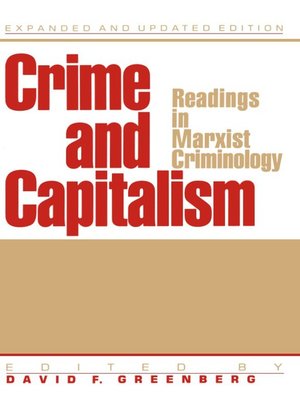 cover image of Crime and Capitalism
